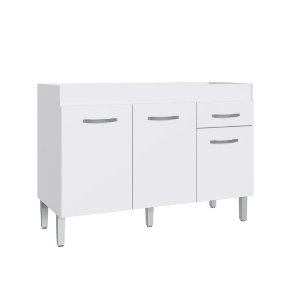 ARMARIO BAJO MESADA 1.20 3 PUERTAS - 1 CAJON - BLANCO ARMARIO BAJO MESADA 1.20 3 PUERTAS - 1 CAJON - BLANCO