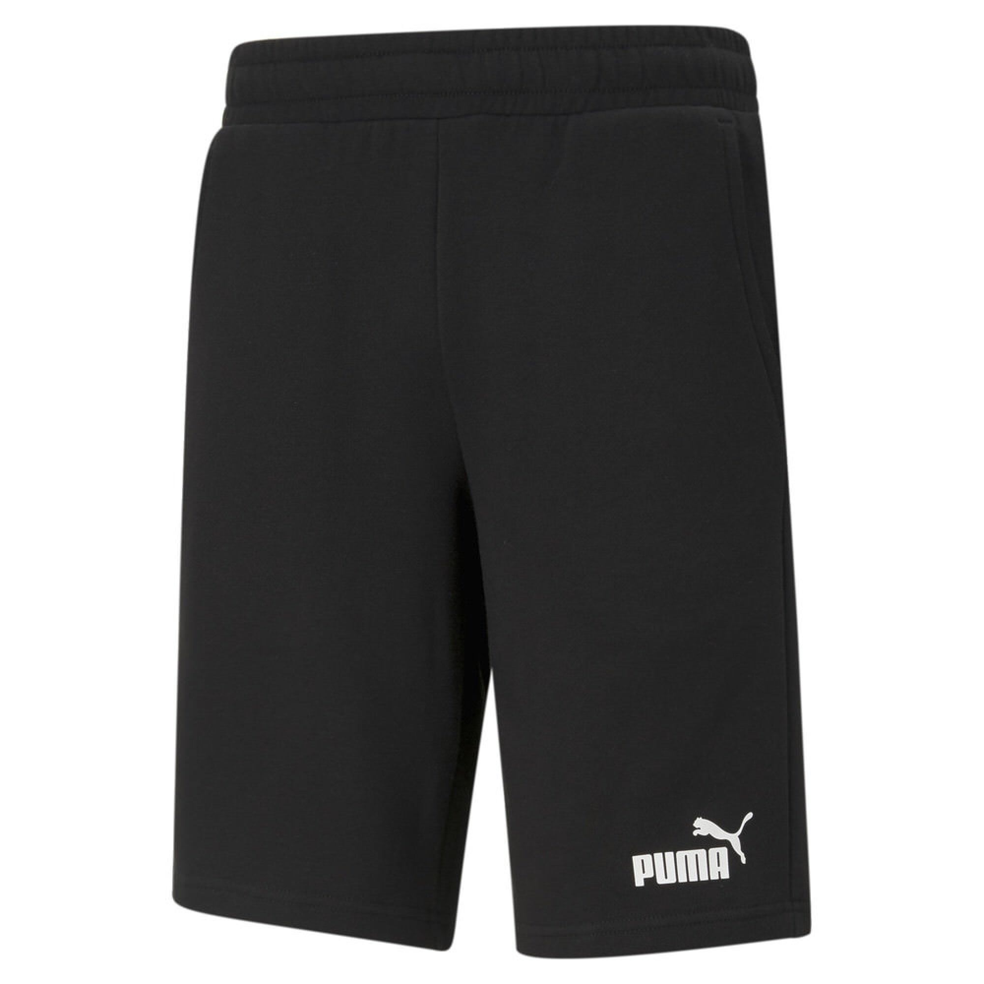 Short de Hombre Puma Ess Jersey Negro Blanco Stadium Sport