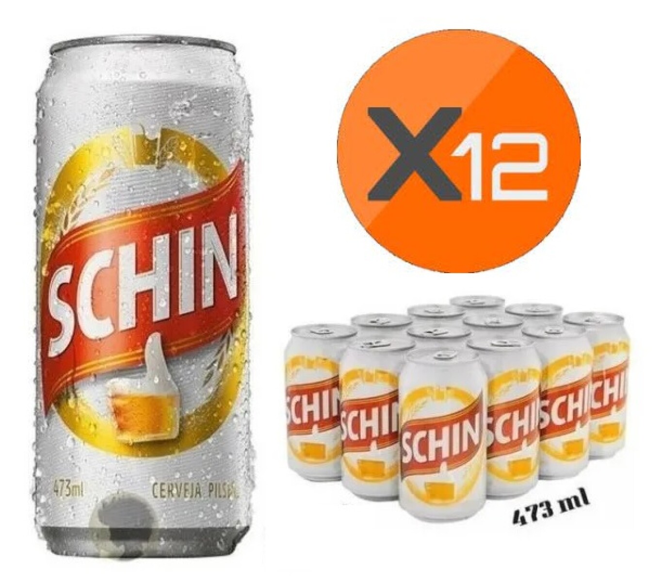 Cerveza Schin Lata 473ML Funda X12 Unidades - 001 
