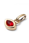 CHARM BAÑADO EN ORO 18K CON CRISTAL ROJO Charm