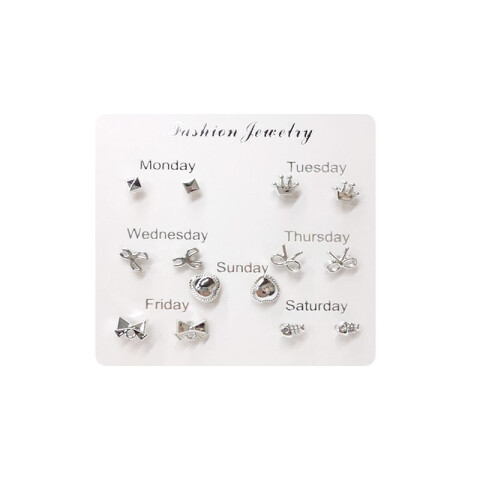 Caravanas hipoalergénicas x7 pares Caravanas Hipoalergénicas X7 Pares