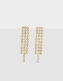 Aros Colgantes Largos Con strass Aros Colgantes Largos Con Strass - Dorado