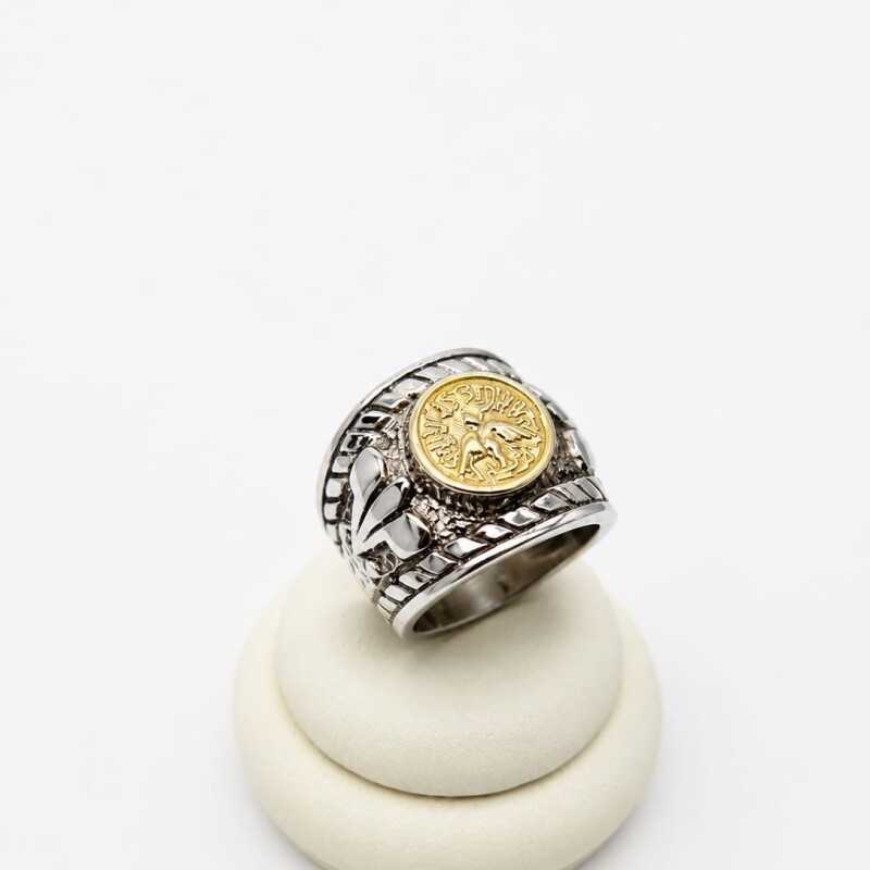 Anillo Plata y Oro espíritu santo Anillo Plata y Oro espíritu santo