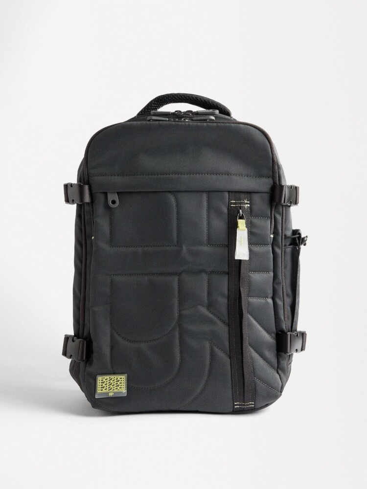 Mochila De Cabina De Nylon gris