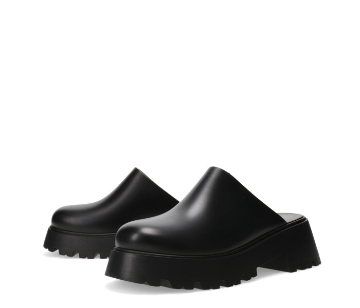 Zuecos de Mujer Miss Carol LIA con plataforma de goma Negro