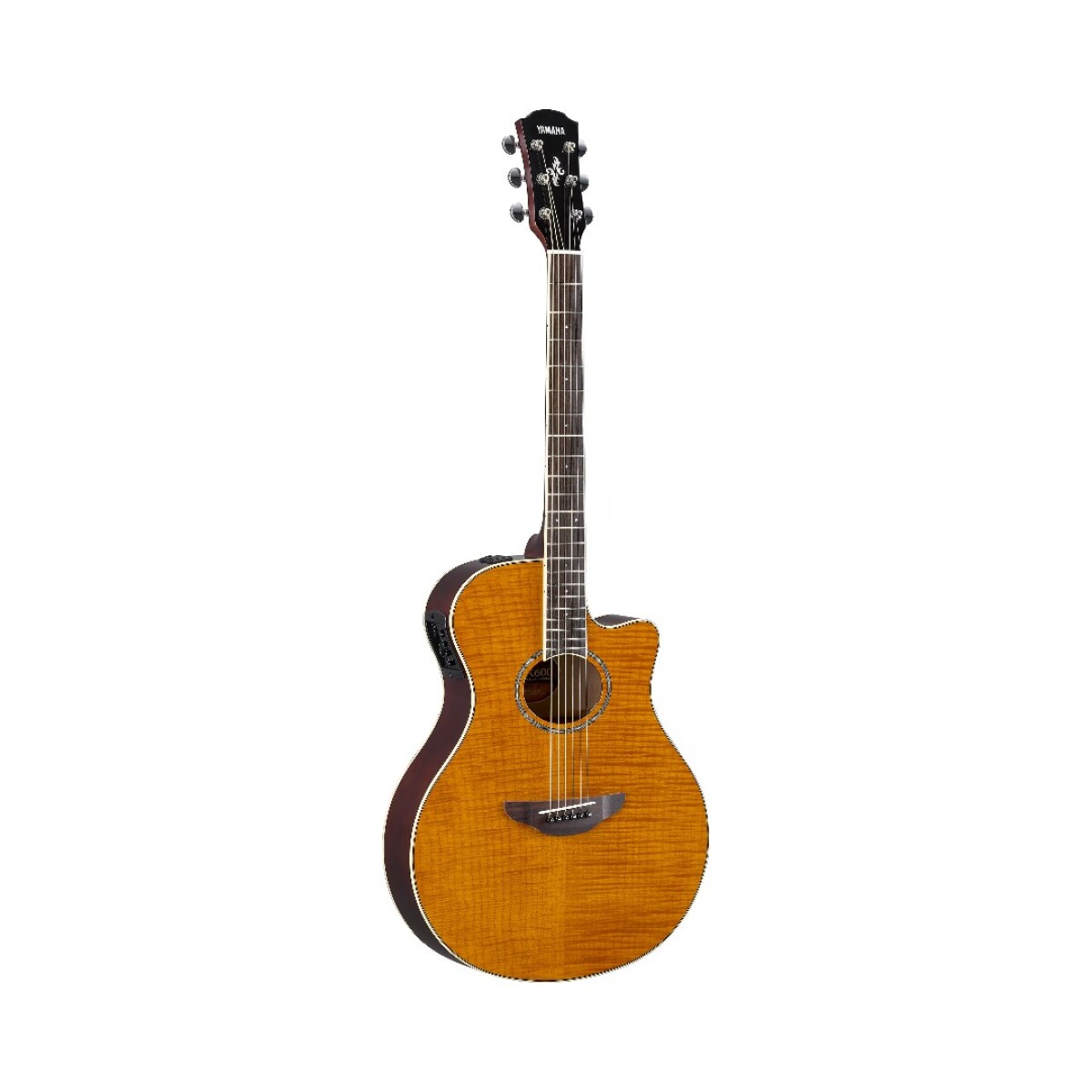 Guitarra Electroacustica Yamaha Apx600 Flame Maple Amber 