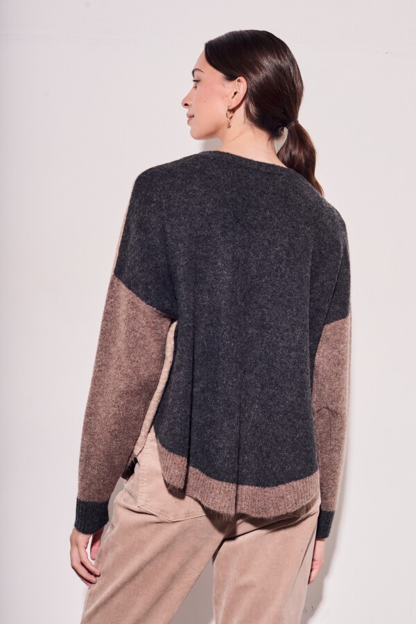 Sweater Color Block Cafe
