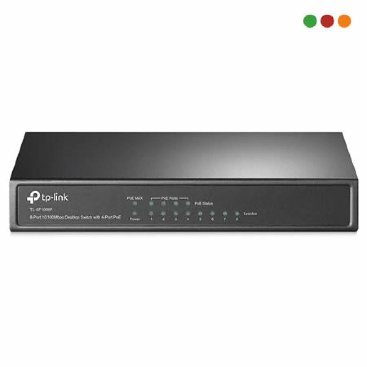 PoE Switch 8p 10/100 - 4p POE TL-SF1008P TP-LINK - Poe Switch 8p 10/100 - 4p Poe Tl-sf1008p Tp-link 