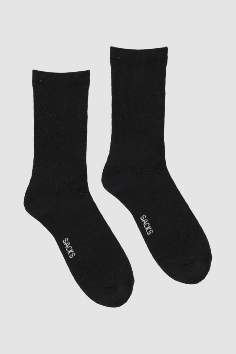 Medias lisas. de abrigo. por tener felpa interior. - Negro 