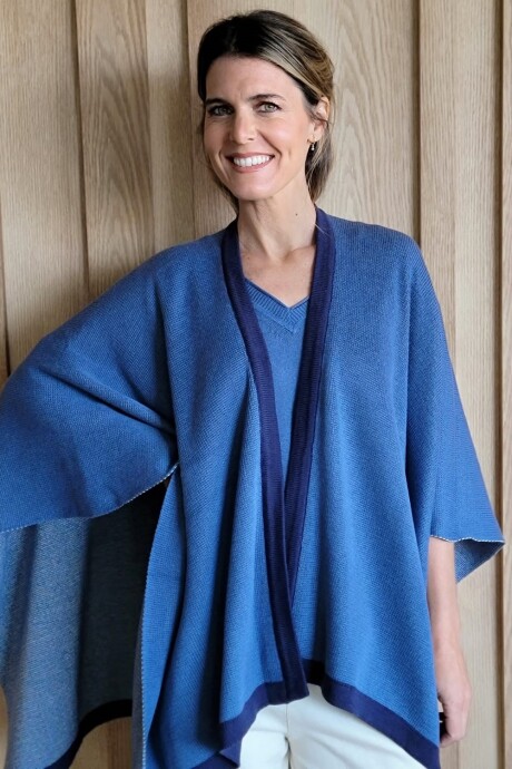 Ruana Estrella Azul
