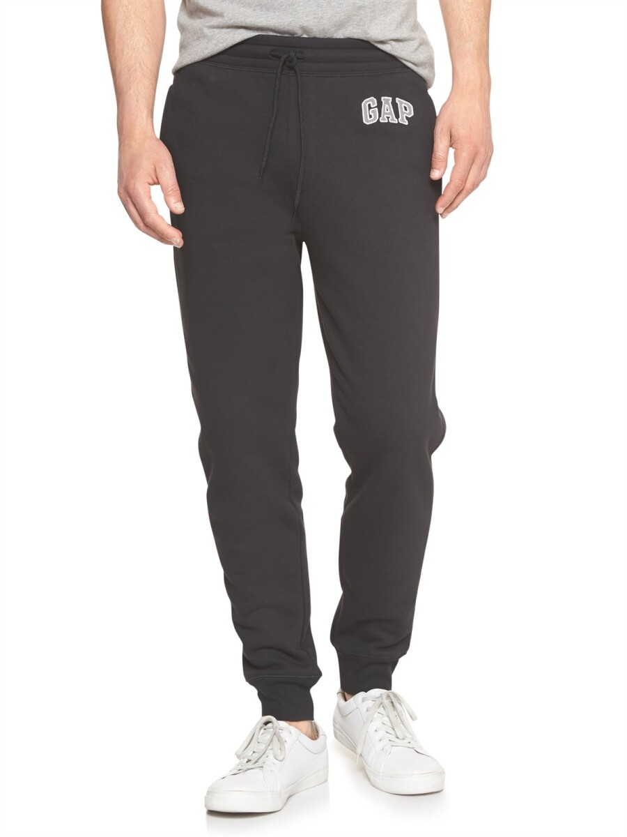 Pantalon Deportivo Con Felpa Logo Gap Hombre - Moonless Night 