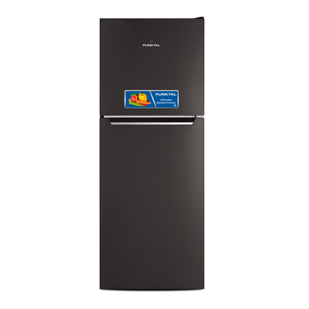 HELADERA FRIO SECO PUNKTAL PK-244 FSN CLASE A 200 LITROS COLOR NEGRO 