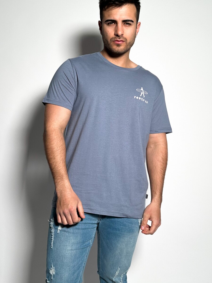 Remera Oversize Pierre - Azul 