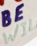 Tapiz mural Zelda algodón blanco de letras bordado multicolor 40 x 50 cm