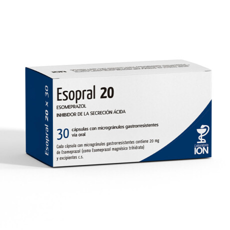Esopral 20mg 30 Cápsulas Esopral 20mg 30 Cápsulas