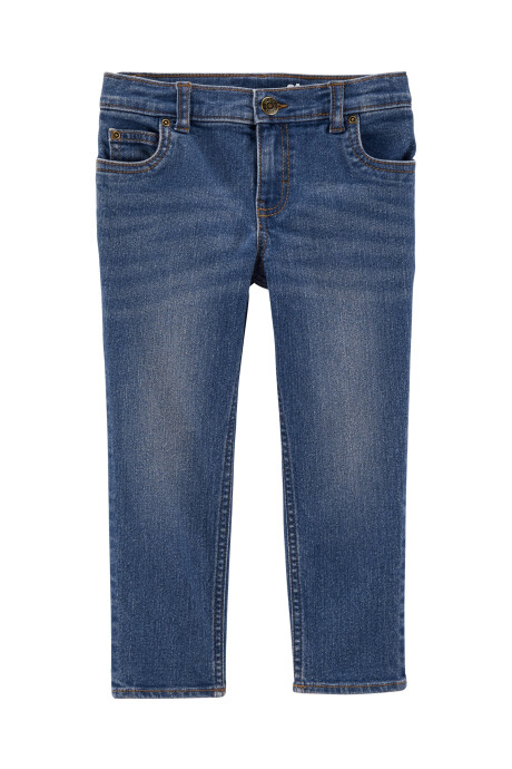 Pantalón de jean clásico lavado medio Sin color