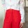 PANTALON WIDE DESFLECADO Rojo