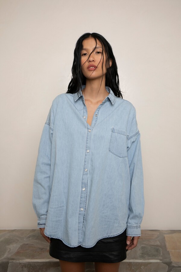 Camisa Jean Ligth Blue