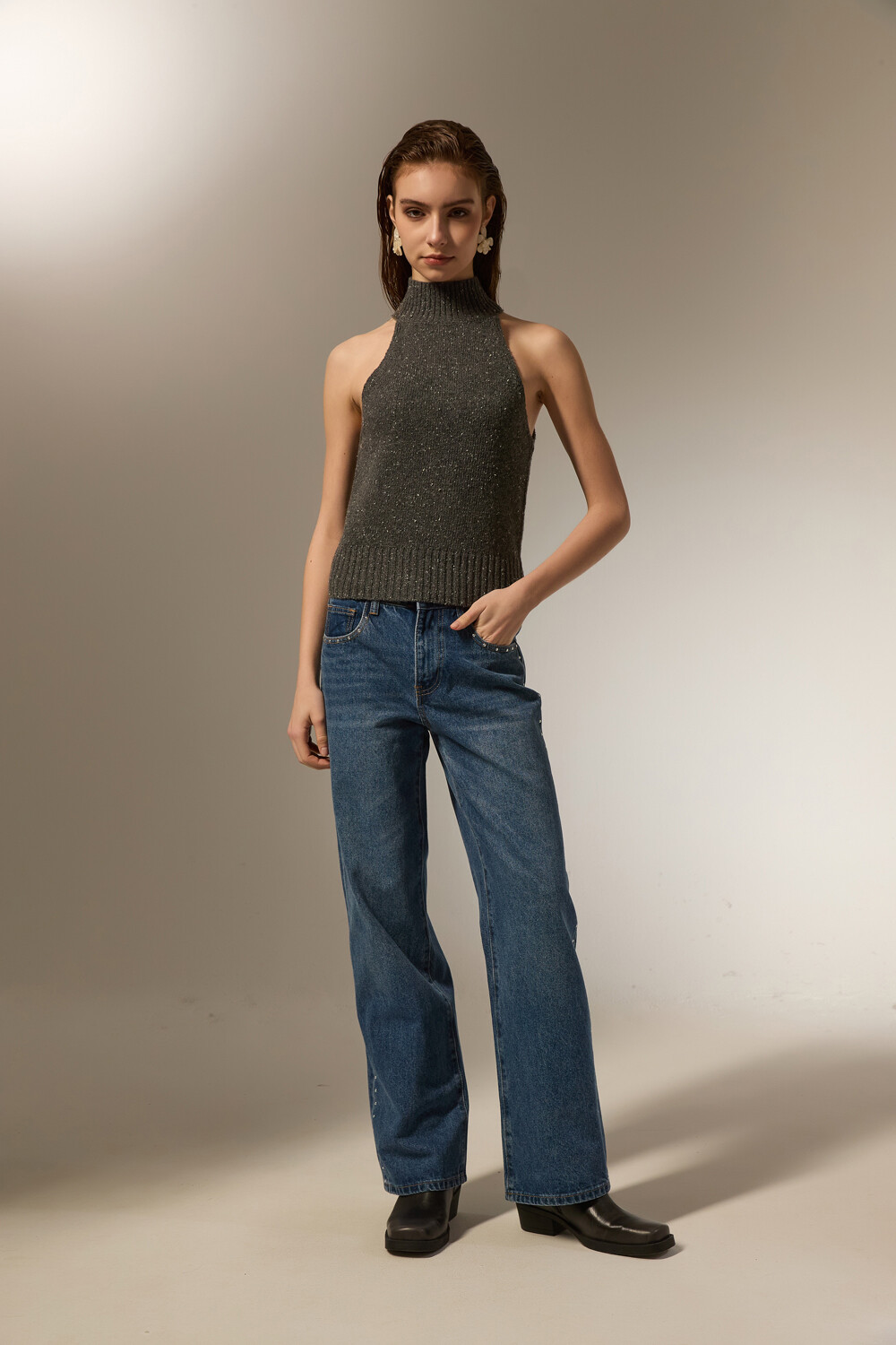 Tops Umbriax Gris Melange Oscuro