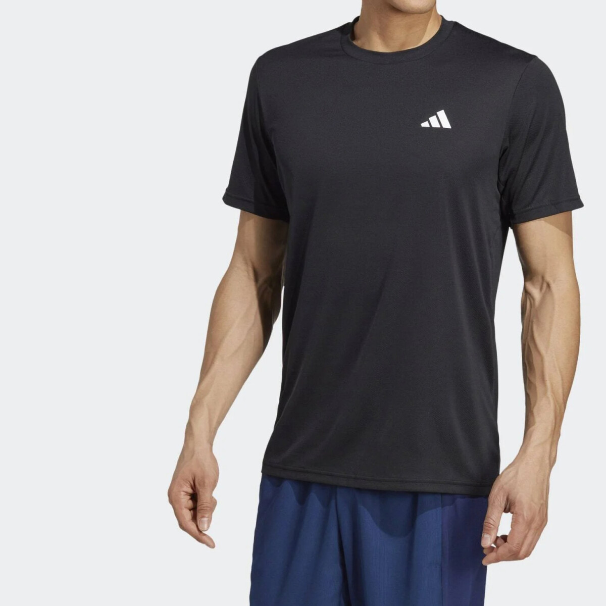 Remera de Hombre Adidas Train Essentials Adidas - Negro - Blanco 