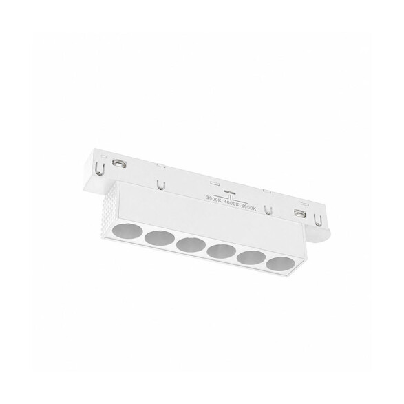 Lum. Led rect p/riel magnético bco 6W 3tonos 24° ZU0553X