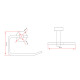 PORTA ROLLO ACCESORIO METAL LINIA ZINC COLOR CROMO BRILLO CROMO