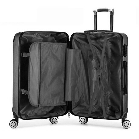 Valija Rígida 20'' Resistente Impermeable 4 Ruedas Negro1