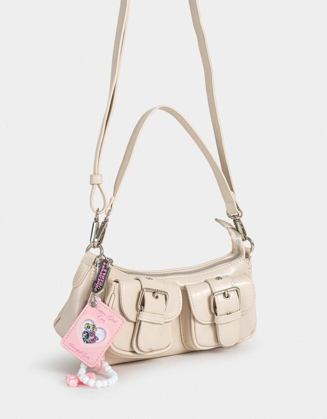 Bandoleras Licencias Bandolera Multipocket Chicas Superpoderosas - Blanco Crudo