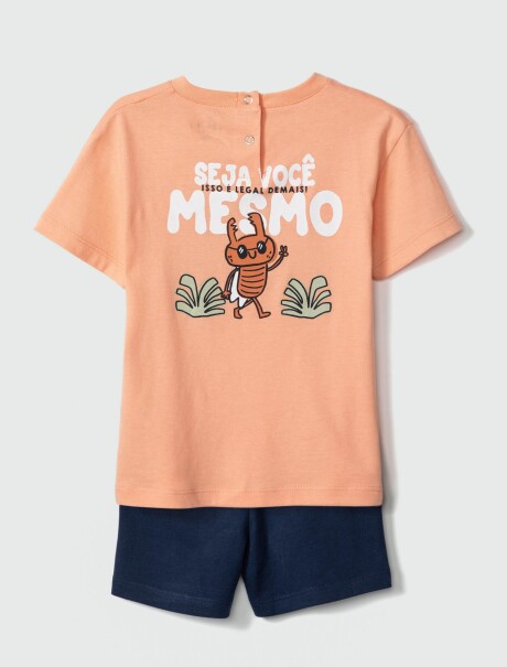 CONJUNTO INFANTIL CON ESTAMPA NARANJA