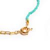 Collar bronce con turquesa Collar bronce con turquesa