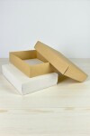 Caja Rectangular 30x40x9 cm REVERSIBLE BLANCO MADERA