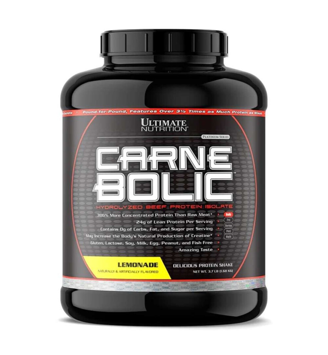 Carnebolic Proteína de Carne Hidrolizada Ultimate Nutrition - Lemonade 3.7 lb 