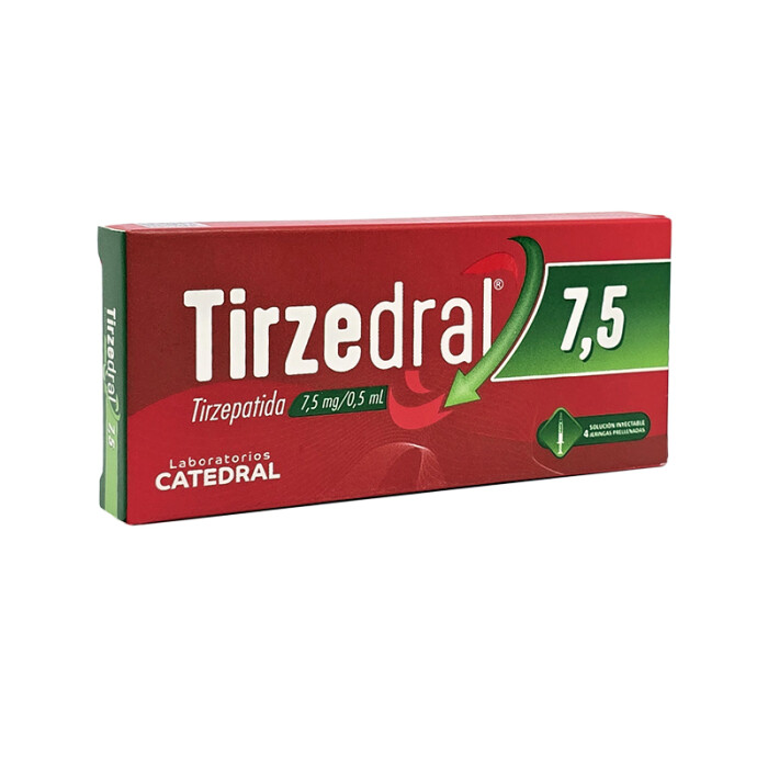 TIRZEDRAL 7,5 MG CJ X 4 JERINGA PRELL. única