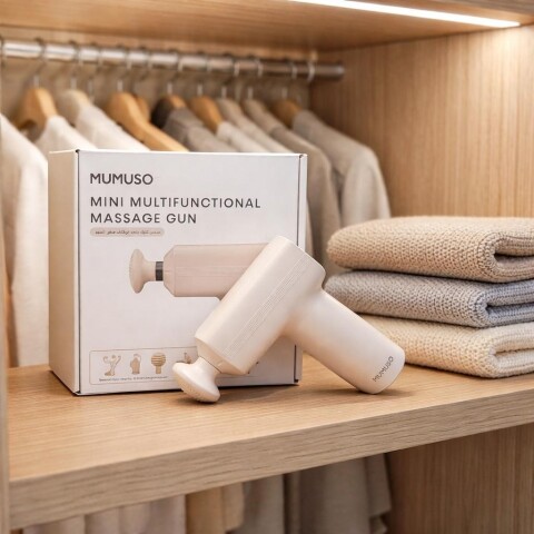 MINI PISTOLA DE MASAJE MULTIFUNCIONAL (BEIGE) MINI PISTOLA DE MASAJE MULTIFUNCIONAL (BEIGE)