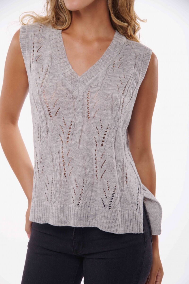 CHALECO ANETA GRIS
