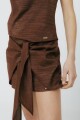 FALDA LAZO LUREX Chocolate