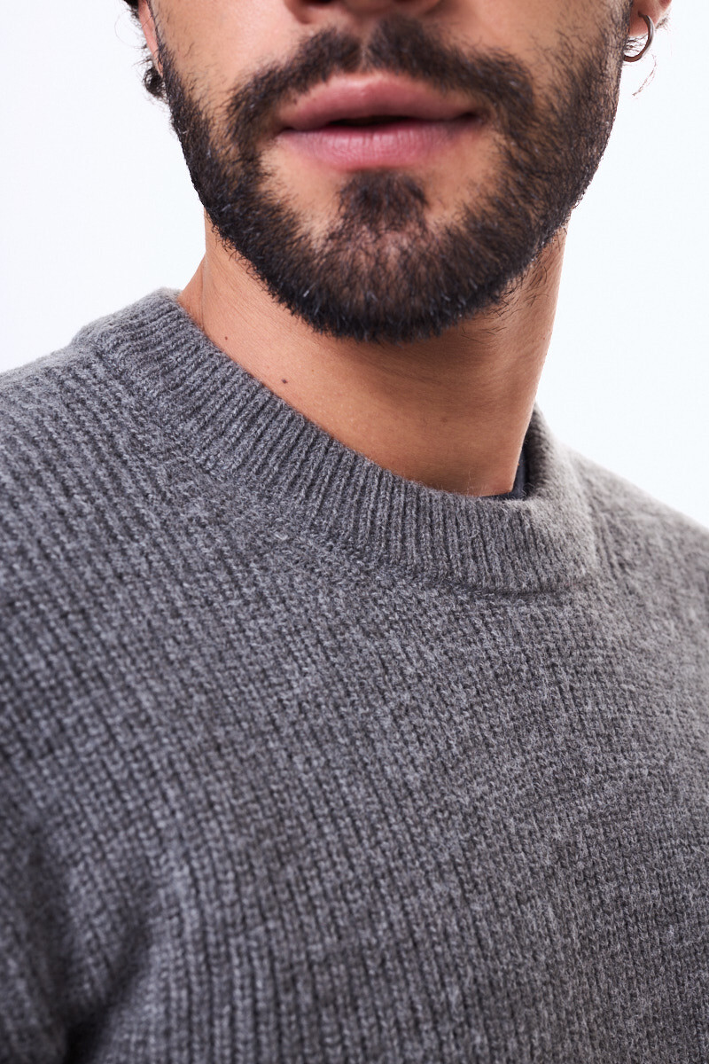 Buzo Tejido Babylon Gris claro