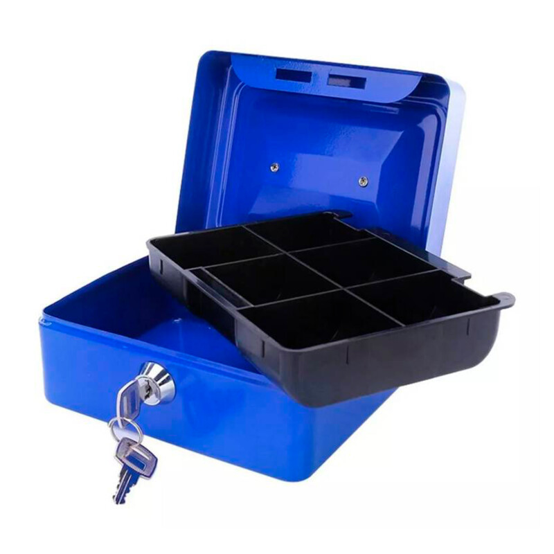 Caja De Seguridad Con Particiones azul