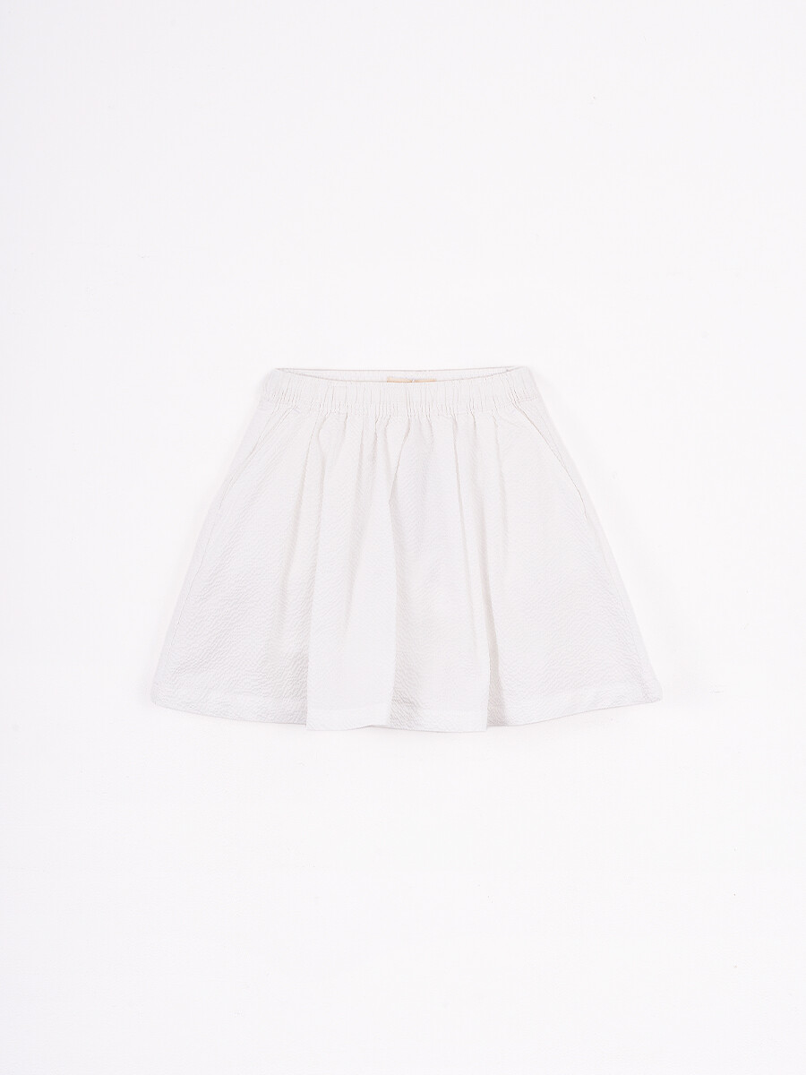 SHORT POLLERA LUNARA - BLANCO 