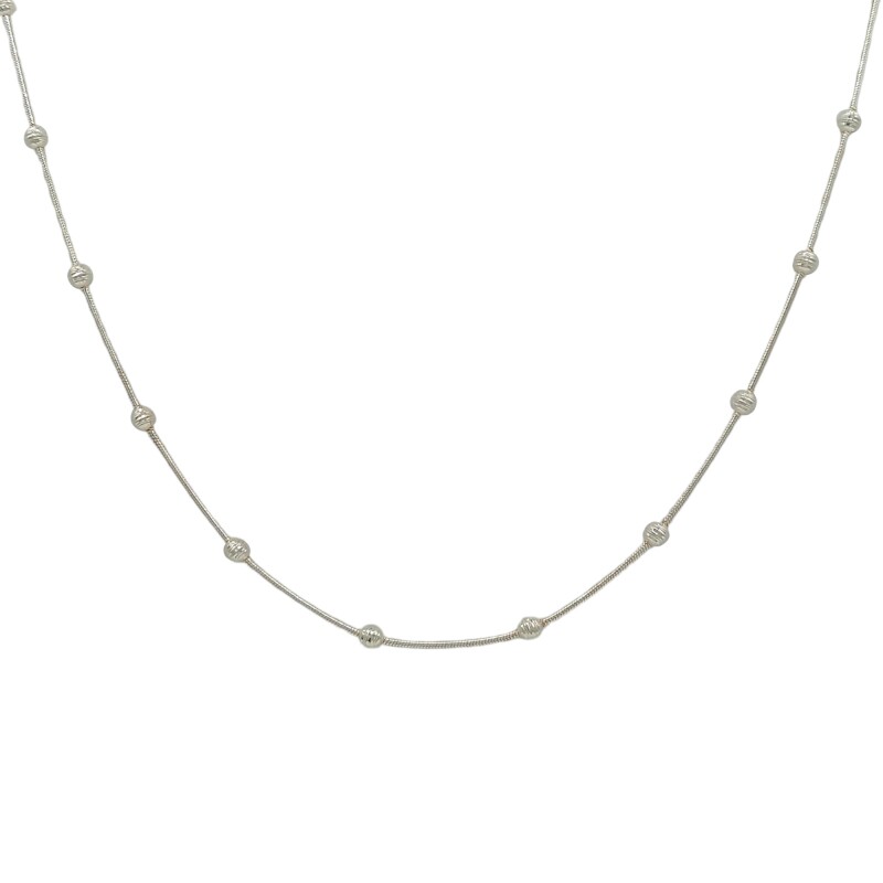 Cadena Bolitas-Plata 925-Sin Piedra-CD3040 sinpiedra