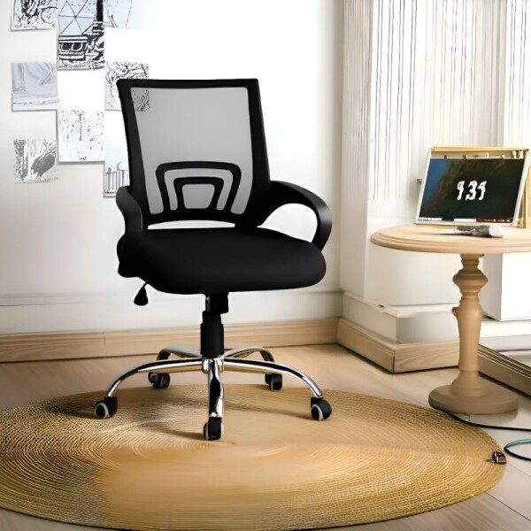 SILLA DE ESCRITORIO NEGRA - OC-619 SILLA DE ESCRITORIO NEGRA - OC-619