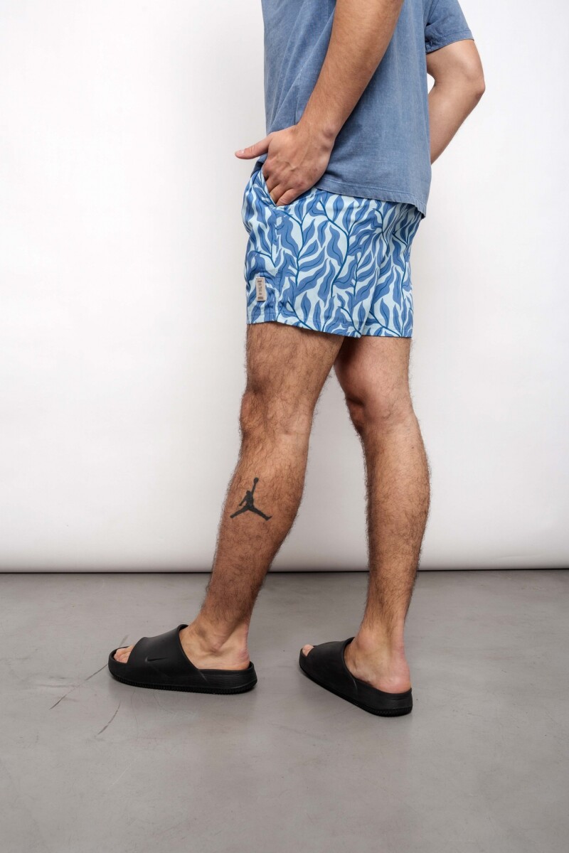 Short de baño Silvestre Celeste