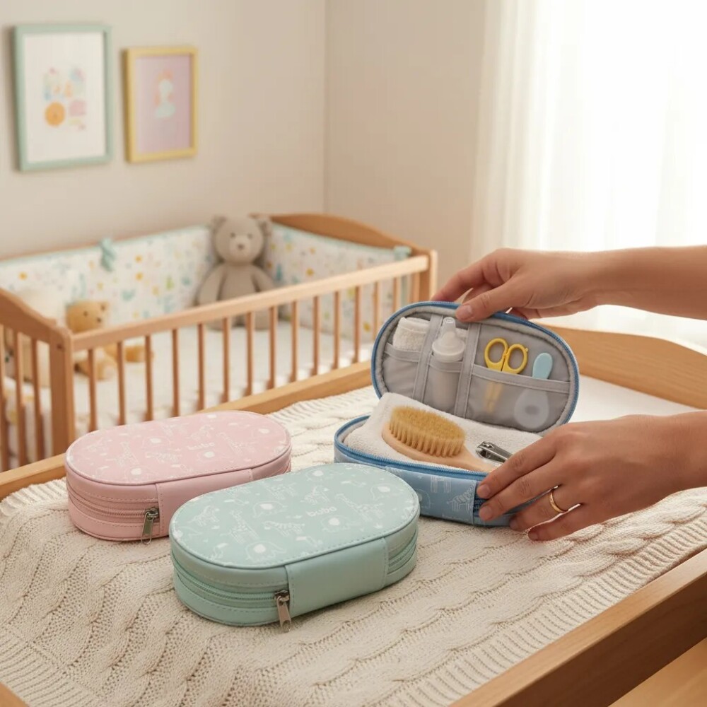 Set cuidados higiene clasico neccesaire BUBA celeste