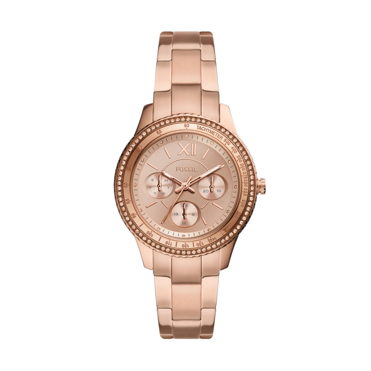 Reloj Fossil Deportivo Acero Oro Rosa 