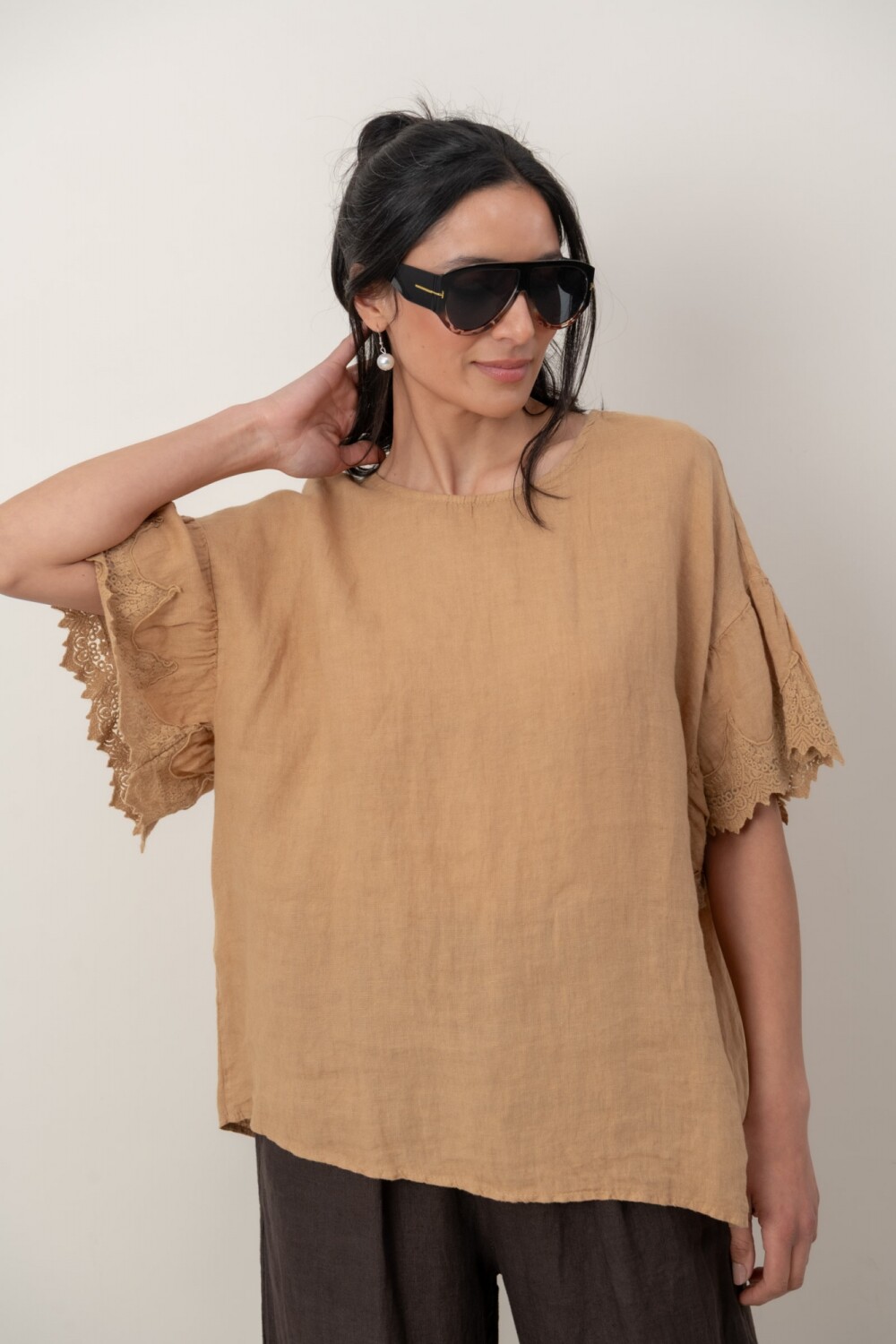 BLUSA CHANTAL Camel