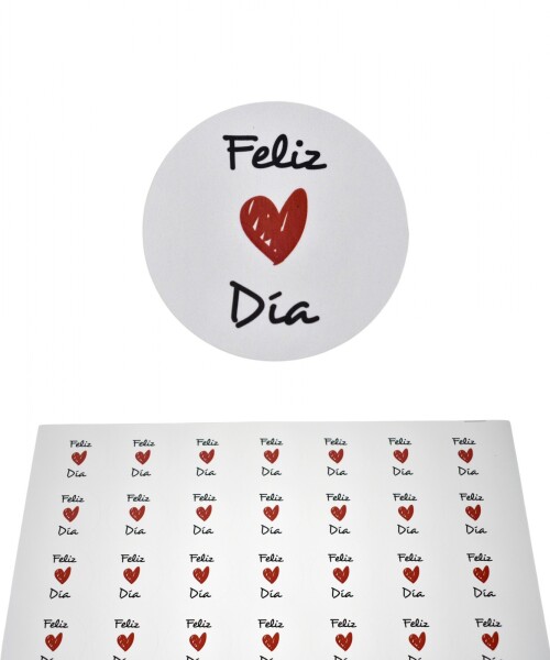 Stickers feliz dia plancha DISEÑO 2
