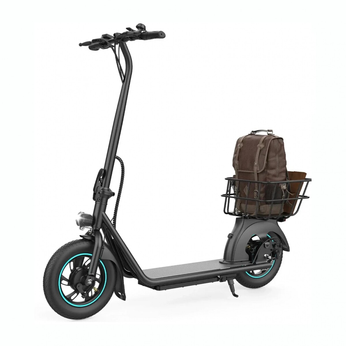 Scooter Monopatín Eléctrico GYROOR X2 450W Con Cesta Hasta 30 Km/H 