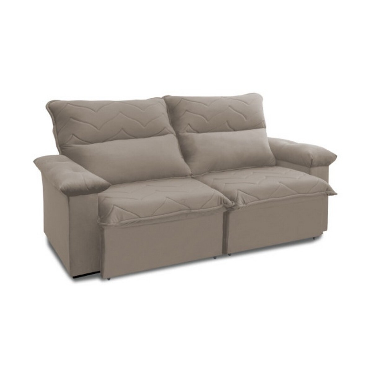 SOFA HELLEN RECLINABLE 2 LUGARES. VIRTUS MARRÓN CLARO 