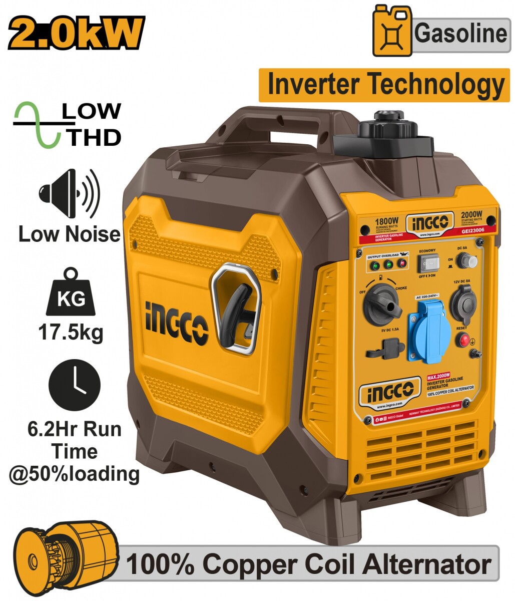 GENERADOR INVERTER 2.0KW INGCO GEI23006 