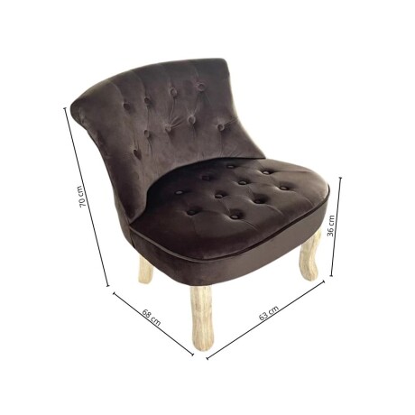 Butaca Luis XV Marron